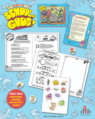 **2 Packs Left** Welcome to the School of Gods Library Activity Packs